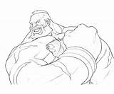 Zangief Fighter Street Character Coloring Pages sketch template