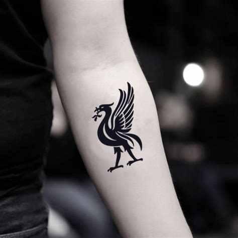 Liverpool Liverbird Temporary Tattoo Sticker Set Of 2 Tatoeage