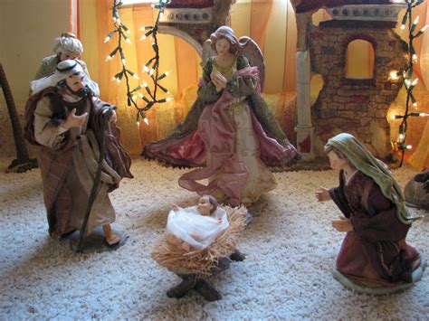 indoor nativity scene  nativity scene    friend flickr