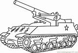 Tank Coloring Army Pages M43 Tanks Color Coloringpages101 Military sketch template
