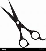 Barber Scissors sketch template