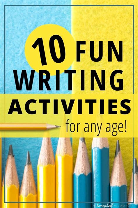 writing activities  kids  homeschool resource room