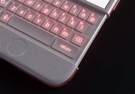 concept iphone  shows   slidable keyboard