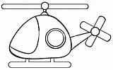 Helicopter Simple Drawing Line Getdrawings sketch template