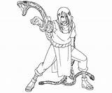 Orochimaru Naruto sketch template