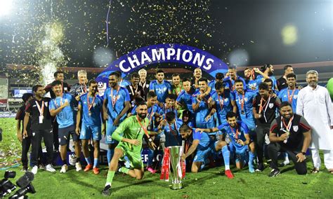 triumphant indian football team donates rs  lakh  families