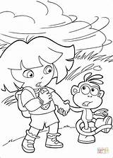 Windy Coloring Pages Dora Printable Color Drawing Explorer Supercoloring Categories sketch template