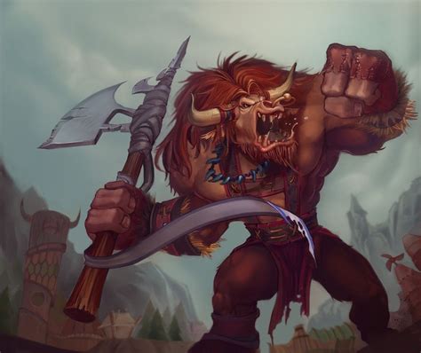 tauren by sendolarts on deviantart tauren tauren warrior wow of