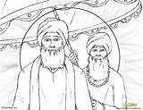 Guru Ji Das Amar Merging Sikhnet Drawings Print These Color sketch template