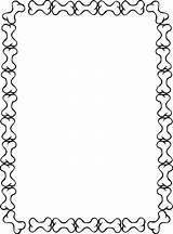 Paw Borders Clipground sketch template