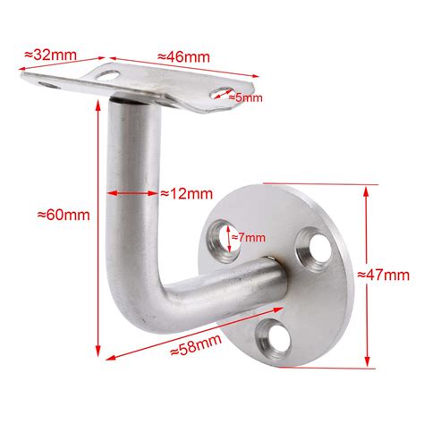 Stair Brackets Handrail Brackets For Staircases 5 Pack Stainless Steel