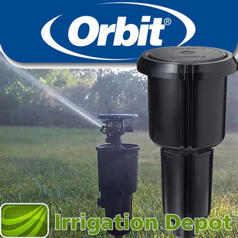 irrigation sprinklers orbit watering   surface measuring    meters   ft