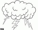 Stormy Nubes Nube Bolt Lightnings Importantes Español Cosas Lluvia Gotas sketch template