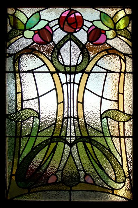 Art Nouveau Butterfly Stained Glass Door Dunfermline Flickr