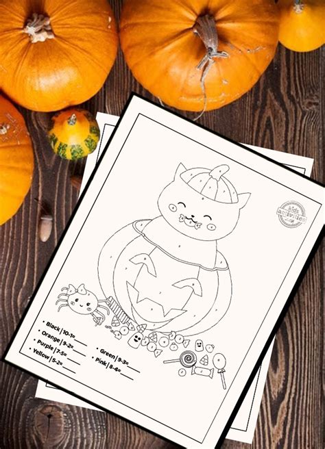 easy subtraction worksheets halloween themed
