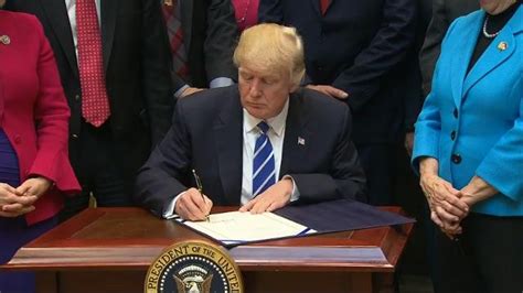 trump signs 4 bills rolling back regulations