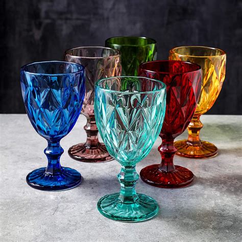 6pc Colors Water Wine Beverag Drinking Etsy In 2020 Colored