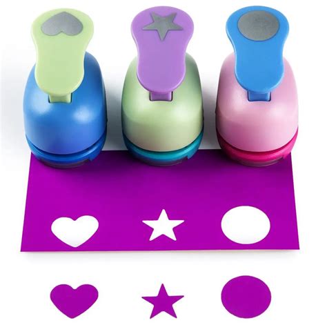 crafts punch paper punches punchespack  heartcirclestarcolor