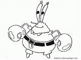 Spongebob Krabs Tuan Squarepants Mewarnai Diwarnai Plankton Kartun Sketsa Coloringhome Snail Sponge Squidward Restoran Mewarnaigambar Anak sketch template