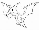 Pterodactyl Coloring Baby Pages Printable Cute sketch template