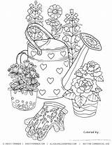 Pail Gardening Sheets Detailed Kristitrimmer sketch template