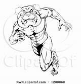 Bulldog Clipart Tough Sprinting Mascot Upright Muscular Man Illustration Royalty Atstockillustration Vector Mascots 2021 sketch template