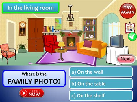 living room furniture prepositions  place