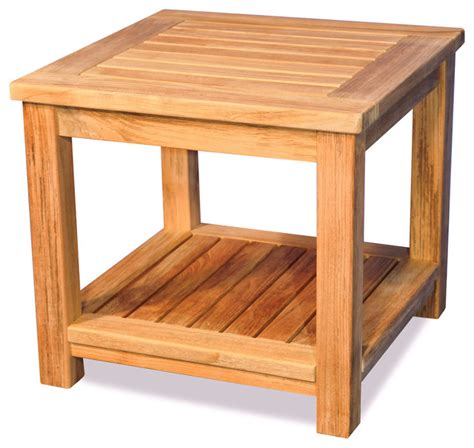 teak small coffee table   table  shelf rustic
