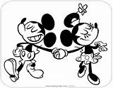 Mickey Coloring Mouse Tv Pages Hand Series Disneyclips Minnie sketch template