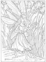 Coloring Fairy Pages Dover Publications sketch template