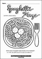 Coloring Pasta Pages Getdrawings sketch template