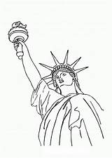 Liberty Statue Coloring Drawing Pages Template Outline Head Printable Clipart Kids Cliparts Directed Sketch Getdrawings Library Bestcoloringpagesforkids sketch template