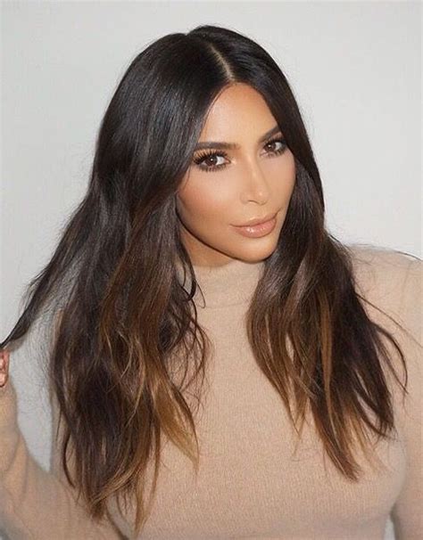 Kim Kardashian Brown Balayage