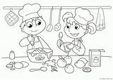 Coloring4free Baking sketch template