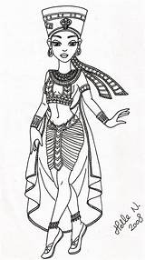 Egyptian Drawing Coloring Style Queen Tattoo Drawings Pages Goddess Colouring Isis Tattoos Choose Board Nefertiti Ink Sheets Paintingvalley sketch template