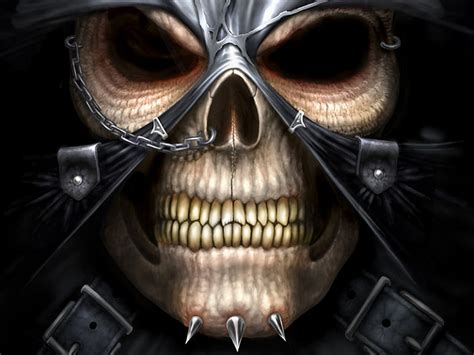 3d Evil Skull Wallpaper
