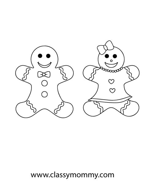 printable gingerbread coloring pages classy mommy