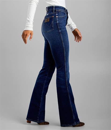 Wrangler Womens High Rise Bootcut Jeans Kirsten Street