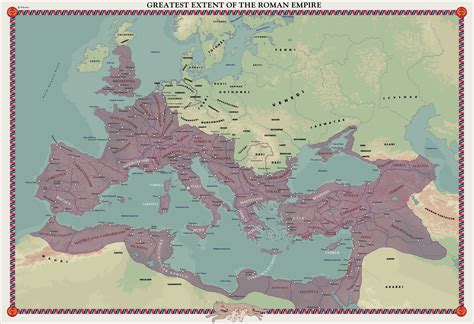map   greatest extent   roman empire  zalezsky mapporn
