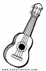 Coloring Pages Guitar Guitars Drawing sketch template
