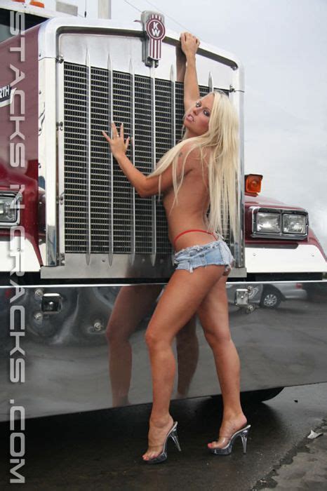 hot blonde and a kenworth girls and big rigs pinterest trucks big trucks and semi trucks