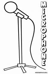 Coloring Microphone Pages Mic Drawing Popular Print Getdrawings sketch template