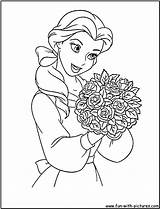 Coloring Belle Disneyprincess Pages Fun sketch template