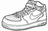Force Nike sketch template