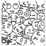 Emojis Xcolorings sketch template