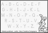 Alfabeto Pontilhado Atividades Sponsored sketch template