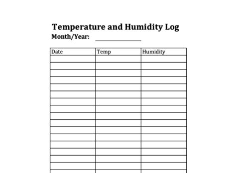 temperature  humidity log