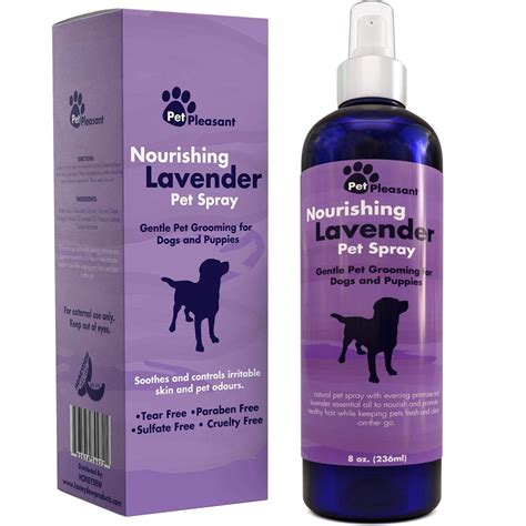 natural pet spray aromatherapy lavender essential oil primrose fur deodorizer  dogs