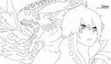 Fairy Acnologia Coloring Lineart Anime Enara123 sketch template