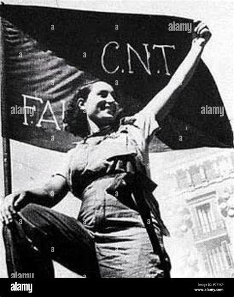 woman  raised fist  front   cnt fai flag unknown date mid  late   woman